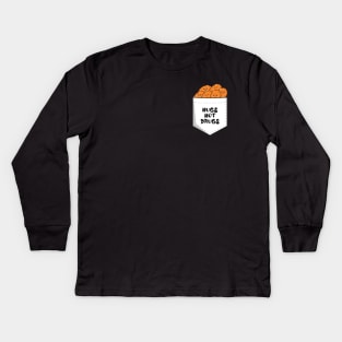 Pocket Funny for Nugs not drugs Kids Long Sleeve T-Shirt